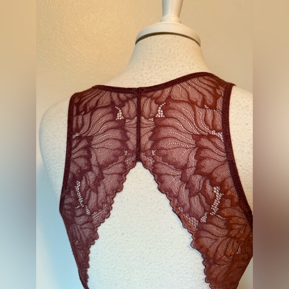 Auden NWOT Sexy Boho Racerback Wireless Removeable Pad Lace Intimate Bralette L - Picture 7 of 13